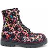 HEAVENLY FEET WOMENS ZIP LACE ANKLE BOOT - ROSE PINK VELOUR